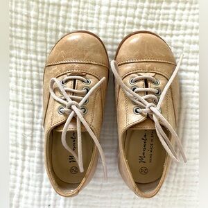 Mannuela de Juan Leather Toddler Kids Shoes, Handmade in Spain